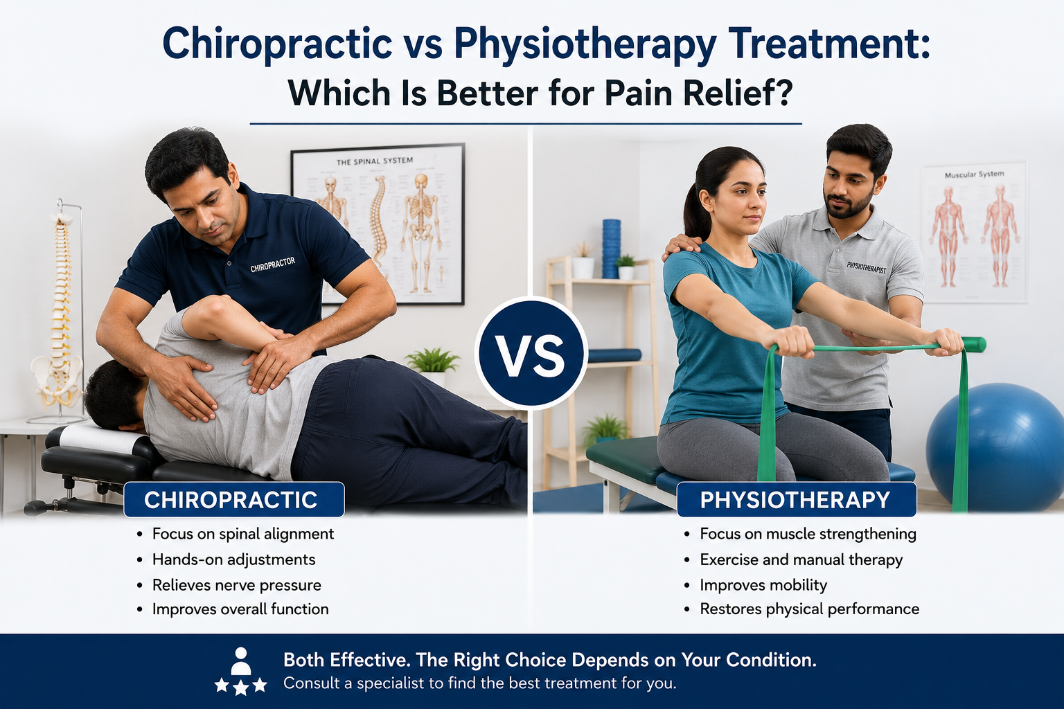 Chiropractor vs Physiotherapist