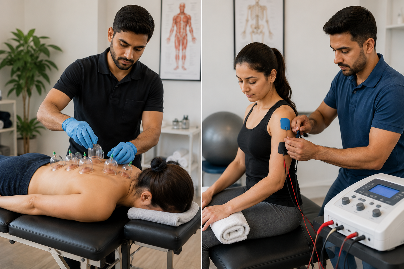 Cupping vs Electro Physiotherapy